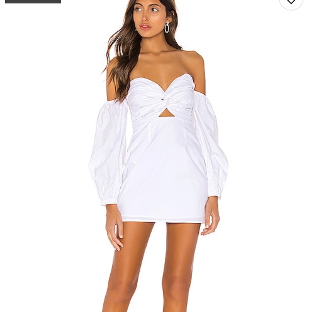 Superdown Flynn Ruched Sleeve Dress